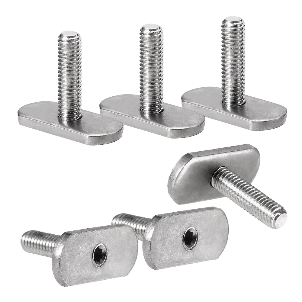 6Pcs Kayak Rails Screws Bolts Hardware Parts for Kayak Canoe Boat