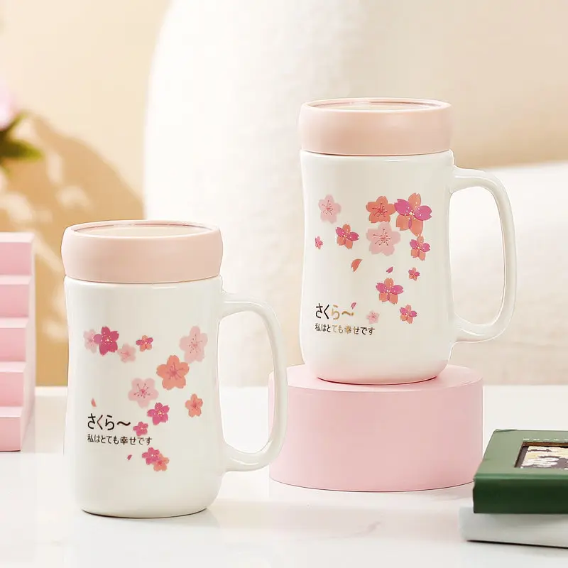 Set cốc ly sứ kèm hộp, khăn gấu làm quà tặng sang trọng CHOOAH SETCOCHOA98 7
