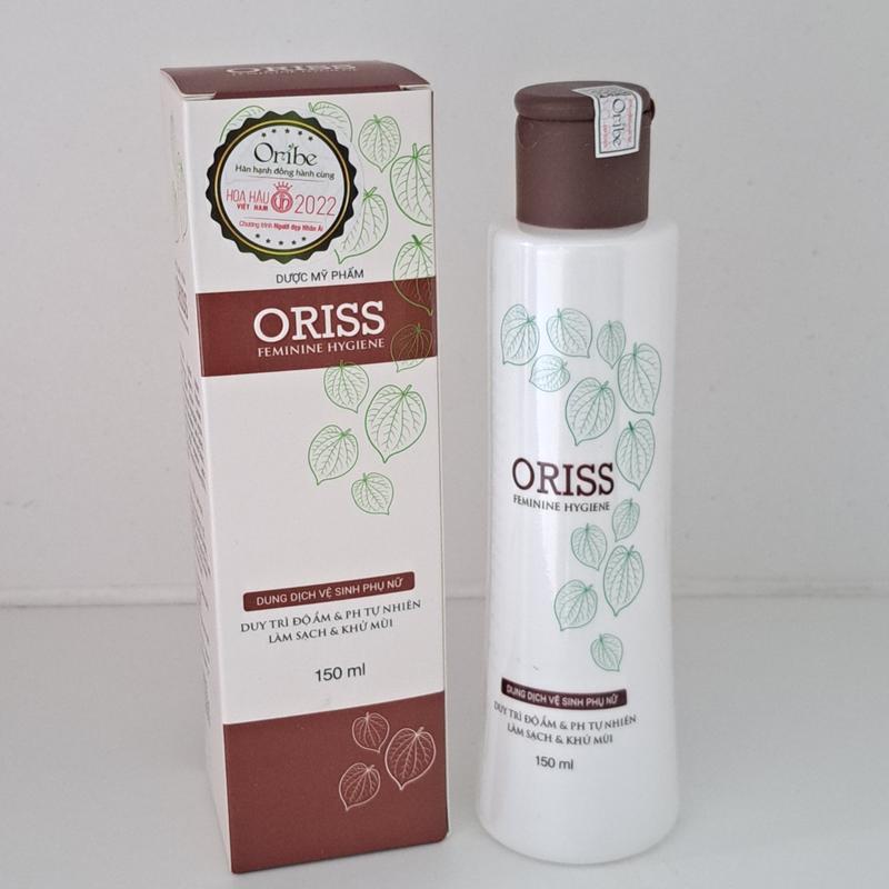  Dung dịch vệ sinh phụ nữ Oriss hỗ trợ duy trì độ ẩm và pH tự nhiên làm sạch và khử mùi - Chai 150ml Women 