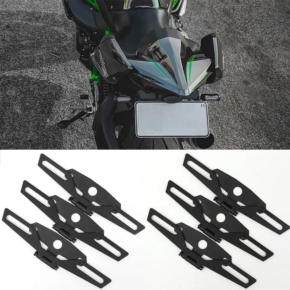 Motorcycle Dirt Bike Conversion Tail Light Bracket Black Metal Bracket Motorcycle Bracket Accessories