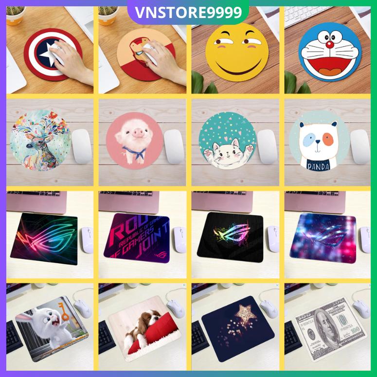 Miếng lót chuột 21x26 20 x 20cm, pad chuột giá rẻ siêu dễ thương dùng cho máy tính laptop