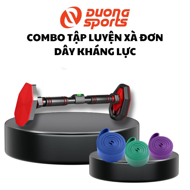 Combo tập luyện xà đơn dây kháng lực DƯƠNG SPORT - Xà đơn treo tường gắn cửa, chịu lực 750kg - Tập gym, tập thể thao, tập thể dục tại nhà