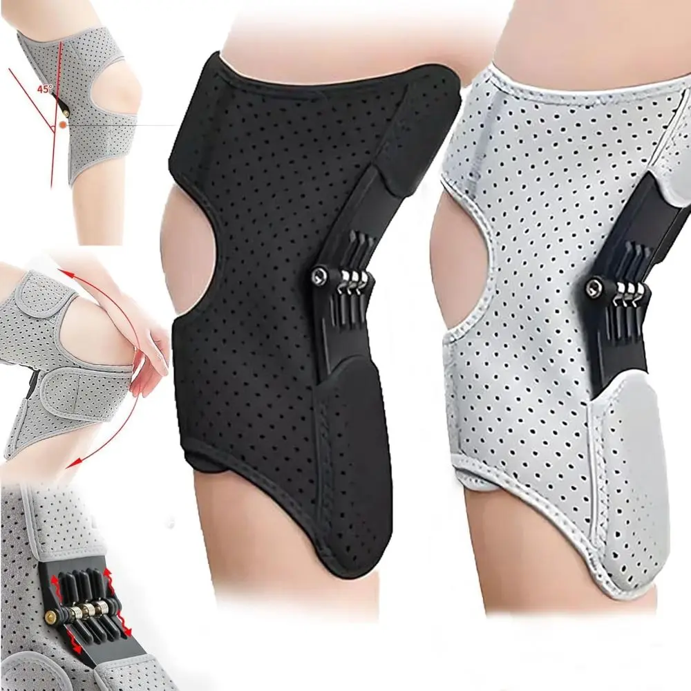 New with Powerful Rebound Springs Knee Assistive Device Non-Slip Breathable Knee Protection Booster Adjustable Knee Brace