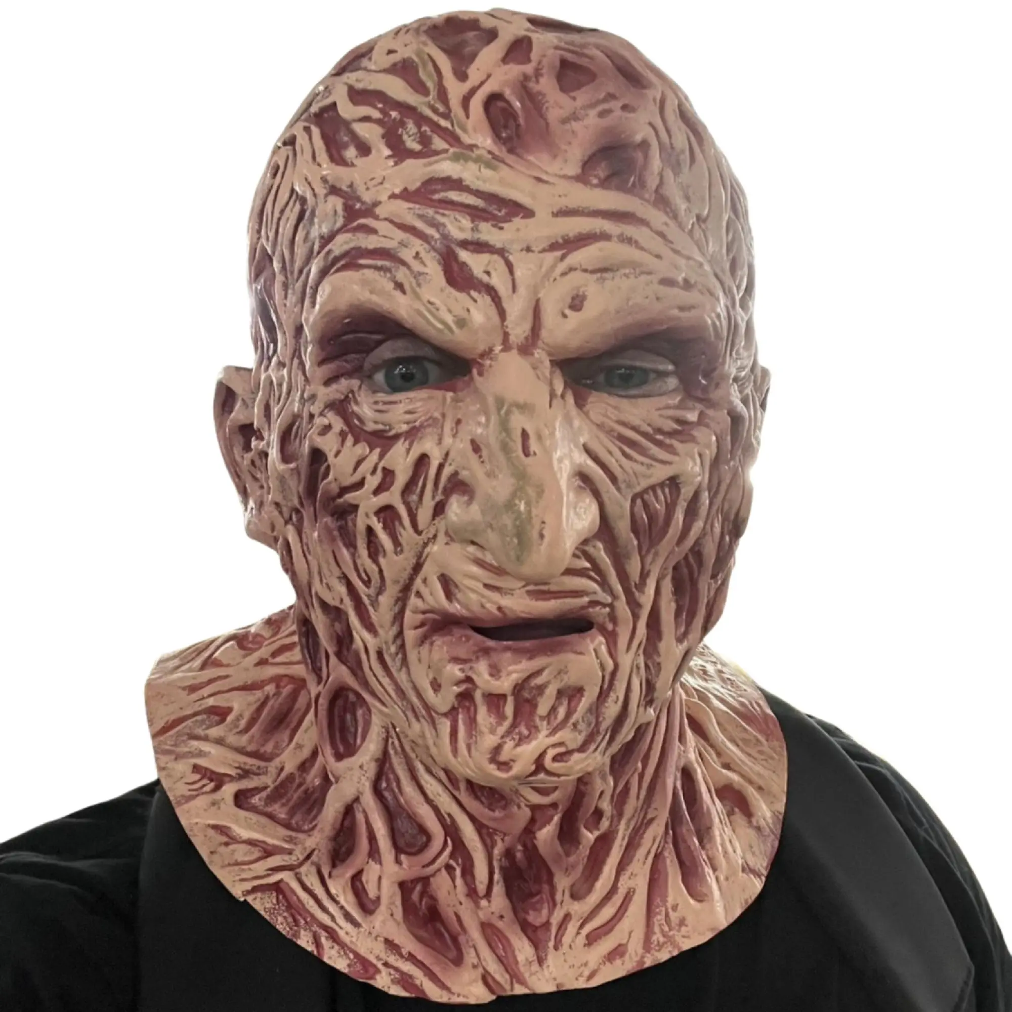Scary Freddy Head Mask, Creepy Halloween Latex Devil Monster Head Mask, Halloween Costumes Accessory for Cosplay Party
