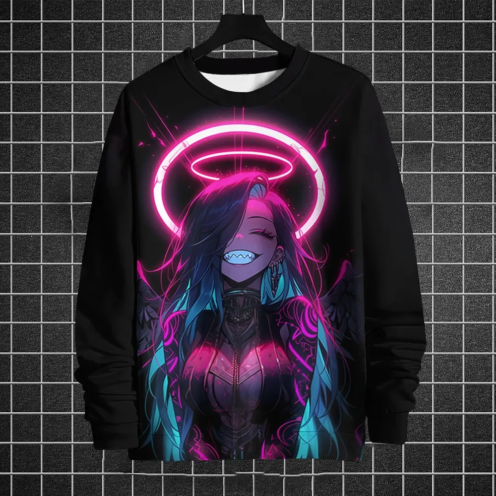 3d Print Anime Men‘S Sweatshirts Long Sleeve T-Shirt Tops Autumn Fashion Oversized Men Clothing Street Hip Hop Hoodies For Men Menswear Lingerie