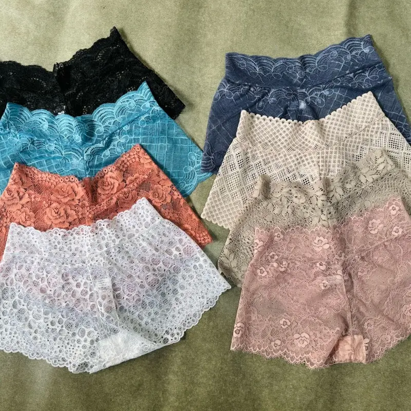 Set 10 Quần Lót Ren Cạp Cao Mềm Mại ,Kháng Khuẩn, Thoáng Mát Cho Nữ 40-65kg 5