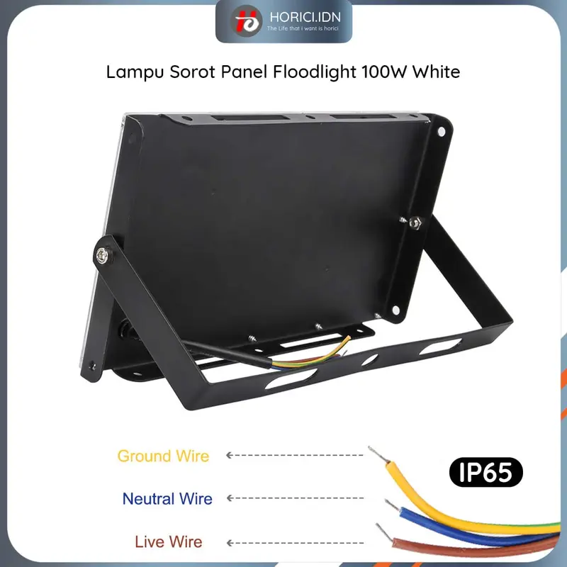 HORICI LAMPU SOROT / LAMPU PANEL LED FLOODLIGHT 100W WHITE / WATERPROOF 2