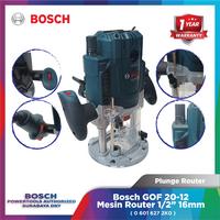 Gambar Mesin Router 1/2" Bosch GOF 20-12 Plunge Router 16mm Corded 2000W dari Bosch Tools Authorized DNY Kota Surabaya 2 Tokopedia