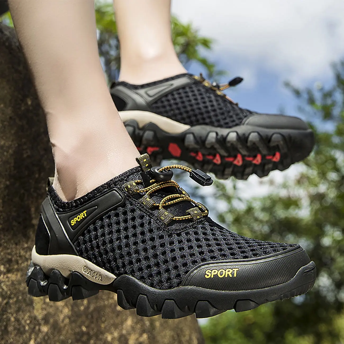 Giày SPORT Nam Nữ Trekking, Leo Núi, Đi Phượt, Đi Bộ Dã Ngoại Đi Biển Siêu Nhẹ Nhanh Khô Thoáng Khí, Siêu Bền, Êm Chân