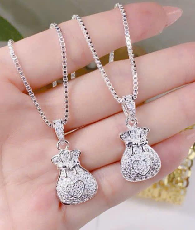 Dây chuyền nữ túi đựng tiền mang ý nghĩa tài lộc Trang Sức Chain dâychuyền Jewelry Vòng Cổ dây  chuyền Titan Titan dâ y c huyền nữ vòng  cổ Women