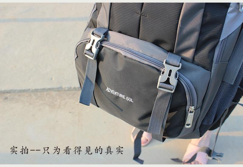 Product Introduction of Ba Lô Hành Lý, Dung Tích Lớn 60L, Dành Cho Nam Và Nữ, Túi Du Lịch, Ba Lô Ngoài Trời, Túi Lót Máy Bay Du Lịch, Làm Bằng Vải Oxford 6