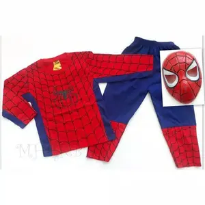 KOSTUM BAJU ANAK SPIDERMAN FREE TOPENG PLASTIK