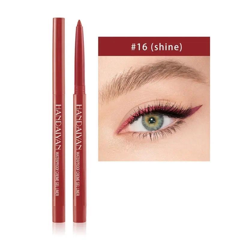 Product Introduction of Waterproof Pearlescent Matte Eyeliner Not Easy Pen Rotatable Eyeliner Long Lasting Eye Makeup Tools Korean Makeup Products Lipliner Eyeshadow 39