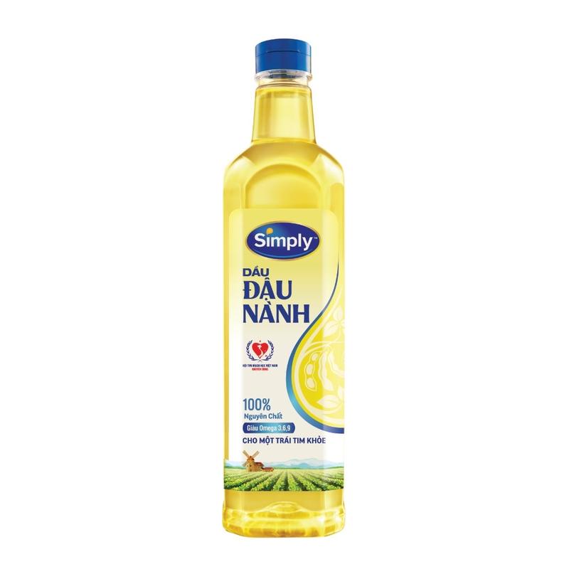  Dầu đậu nành simply 1L Dầu Ăn 