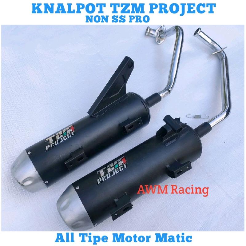 Knalpot TZM Project motor beat fi beat karbu 150 Vario 125 Vario 150 LED Scoopy Mio sporty Mio J COD 1