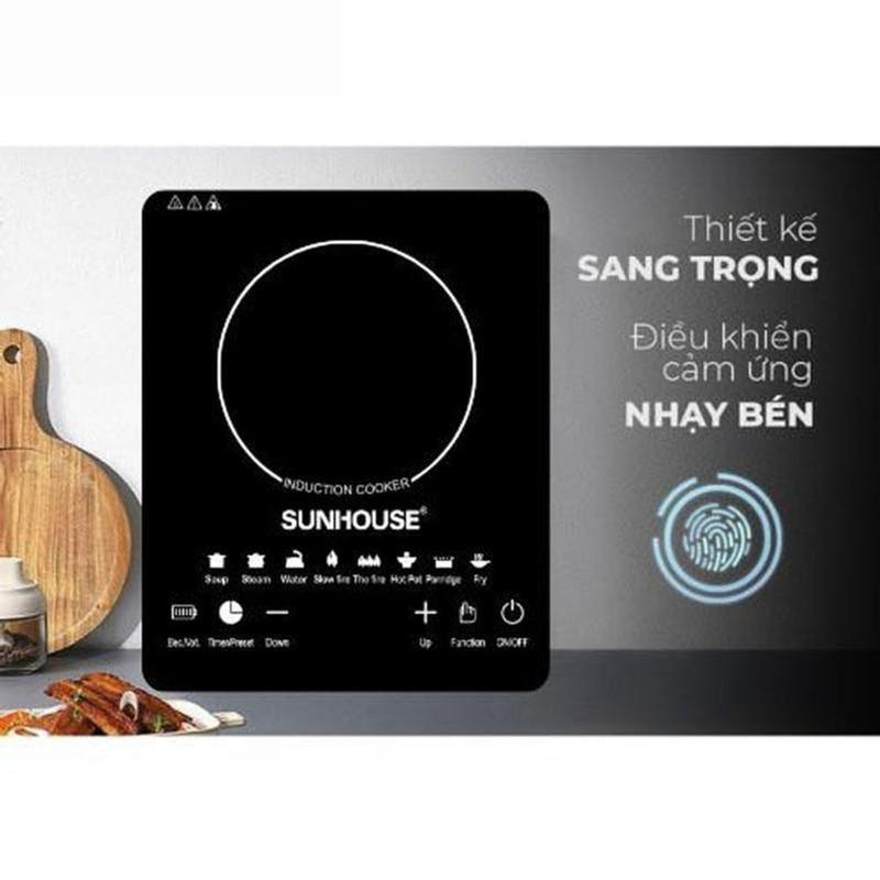 Product Introduction of Bếp Điện Từ Cảm Ứng Sunhouse Thế Hệ Mới SHD6011, Tặng Kèm nồi Inox, bếp điện đa năng, nồi lẩu,  Bếp Từ Công Suất 2000W,( Bảo Hành 12 Tháng) bếp  từ bếp  từ bếp  điện 52