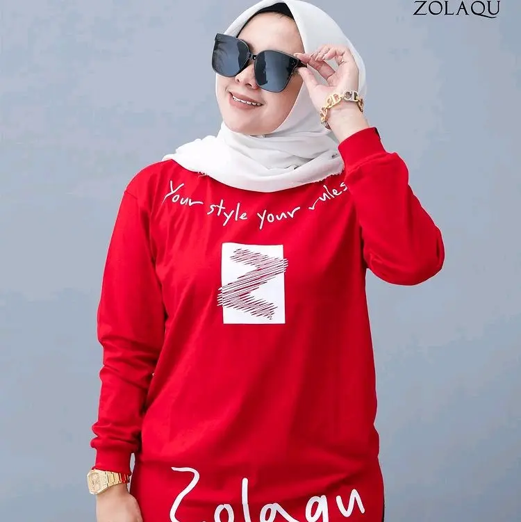 atasan zolaqu/zolaqu Katun Kaos/kaos kemerdekaan/kaos merahputih/oval