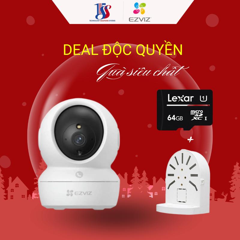 [DEAL ĐỘC QUYỀN] Mua Camera Ezviz C6N Pro 3MP tặng kèm phụ kiện thẻ nhớ 64GB chuyên dụng, giá dome treo tường- Bảo hành 24 tháng