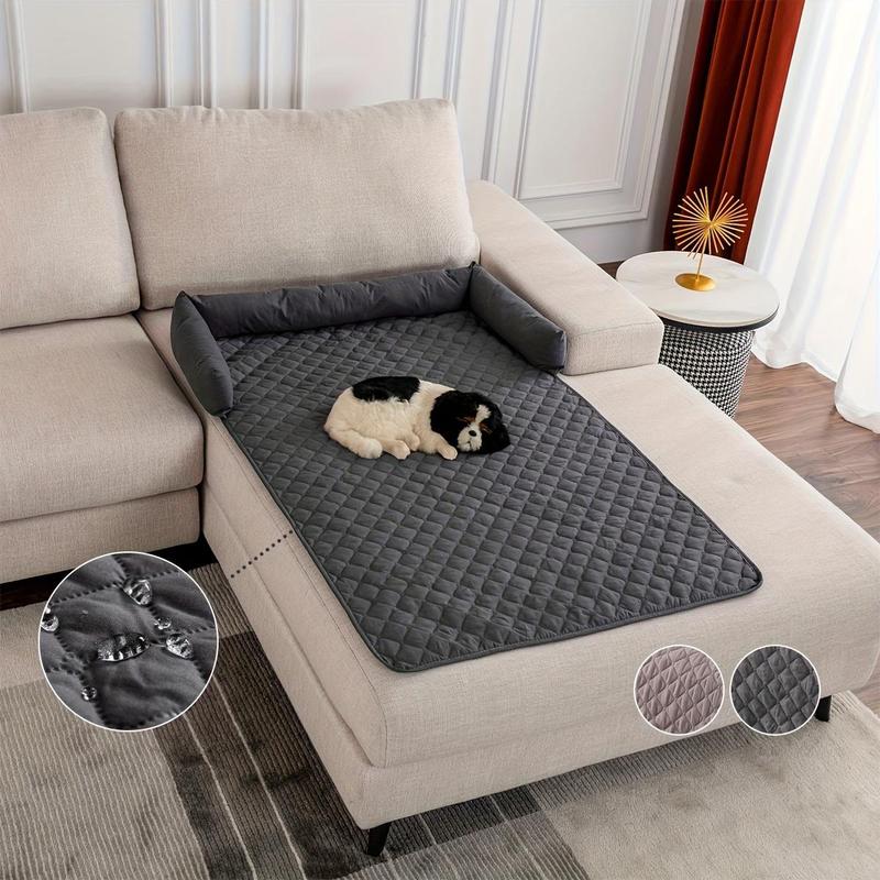 Solid Color Pet Sofa, Washable Pet Sofa, Non-slip Waterproof Sofa Protective Pad, Pet Supplies for Home Living Room, Dog Bed Mat, Dog Sofa Pad 2