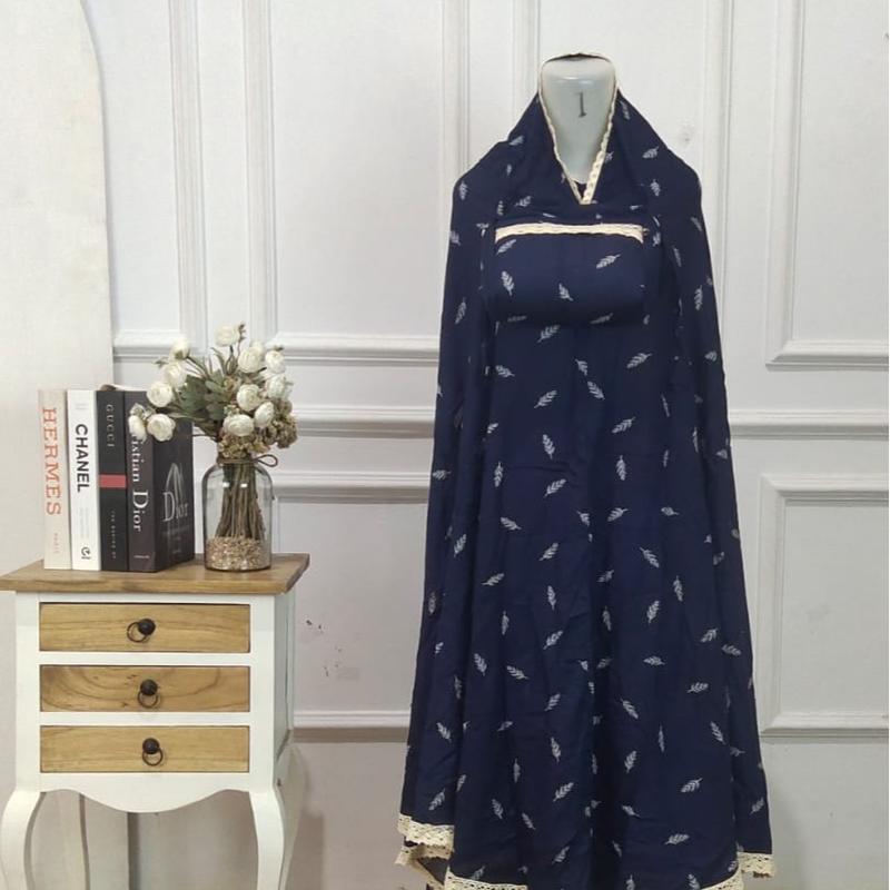 MUKENA DEWASA RAISAH BAHAN RAYON ADEM RENDA KECIL 4