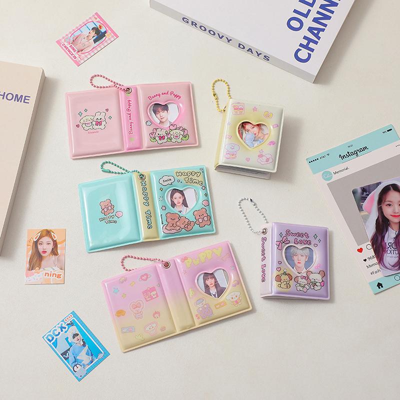 Album Ảnh Mini, Chất Liệu PVC Trong Suốt, Có Hộp Đựng Thẻ Tên, 32 Túi, Đóng Gáy Thẻ, Thích Hợp Để Thu Thập Ảnh Thần Tượng Mini, Sách Sưu Tập 1