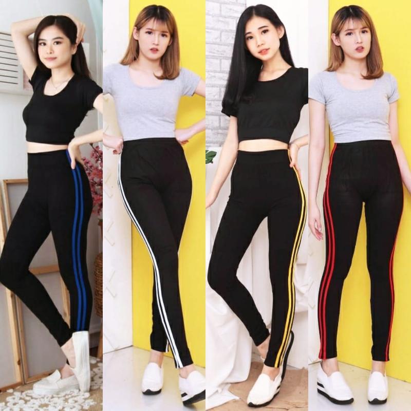 Product Introduction of legging import stipp 2 / legging import wanita 27