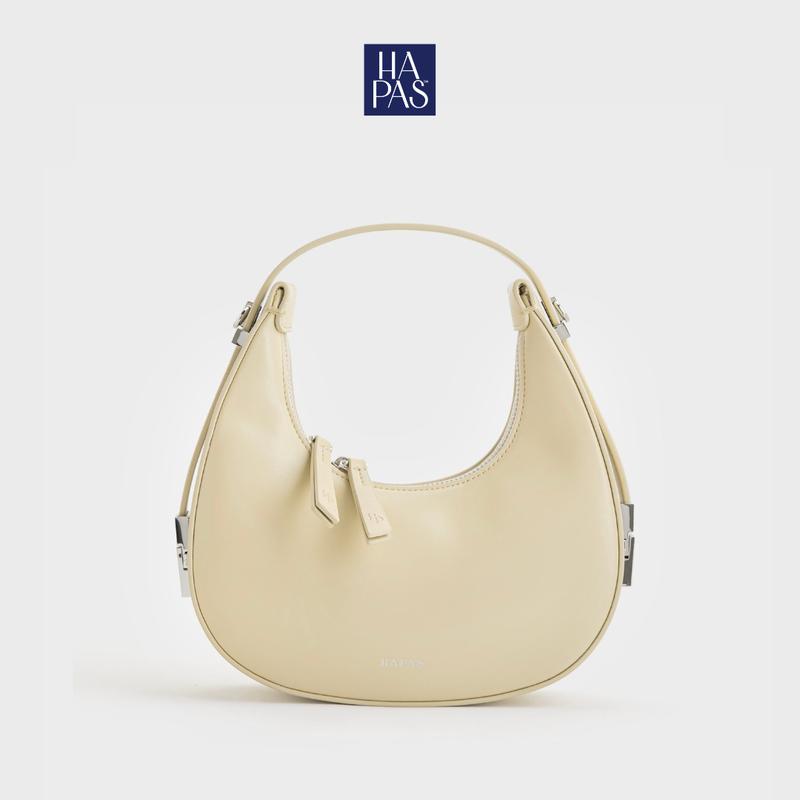 Túi Xách Nữ HAPAS Hobo Đeo Vai Đeo Chéo Sang Trọng Chính Hãng Đáy Tròn Size 22 HAPAS - TDV221019 Da Bag Chain Women