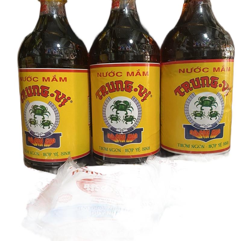 (Tặng ngay gói ajnomoto 100g) combo 3 chai nước mắm Trung Vị (3 con cua ) 4