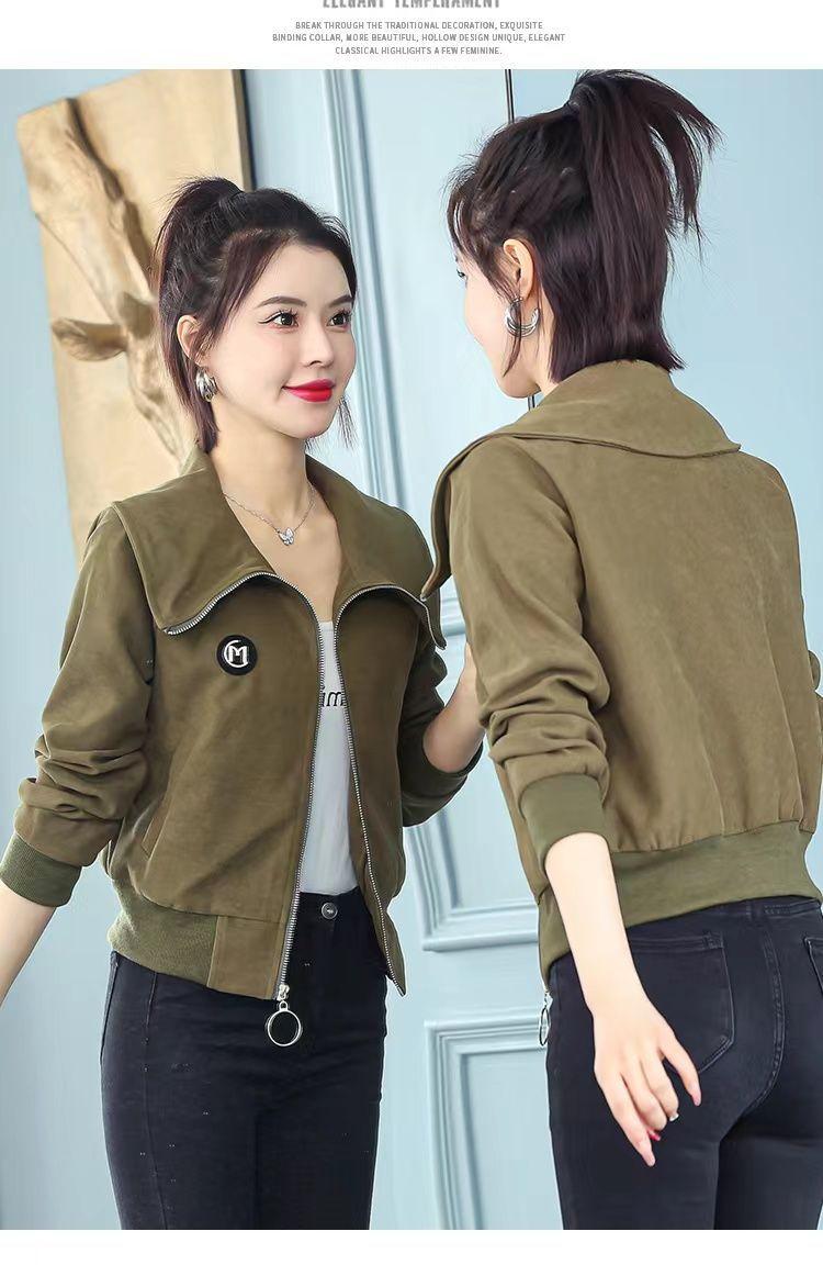 Product Introduction of Áo Khoác Ngắn Lót Lông Cừu / Không Lót Lông Cừu Cho Nữ, Áo Khoác Đồng Phục Bóng Chày Thường Ngày, Phong Cách Chanel Đa Năng Mới, Mùa Xuân Và Mùa Thu 10