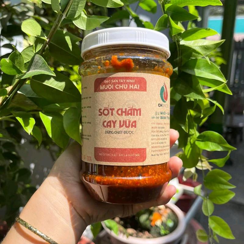 MỘT HỦ 500GR Sốt muối chấm chú Hải cay vừa đặc sản Tây Ninh Nước Sốt Chua Cay