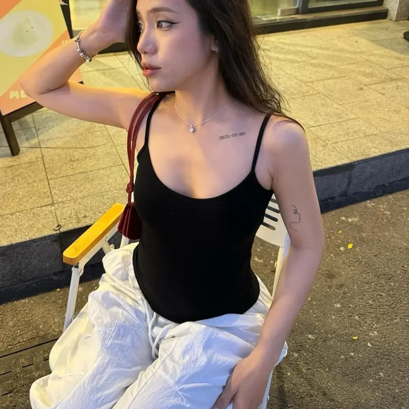 Áo thun hai dây nữ bản nhỏ ️BOINYOUSHOP phong cách sexy cá tính 2