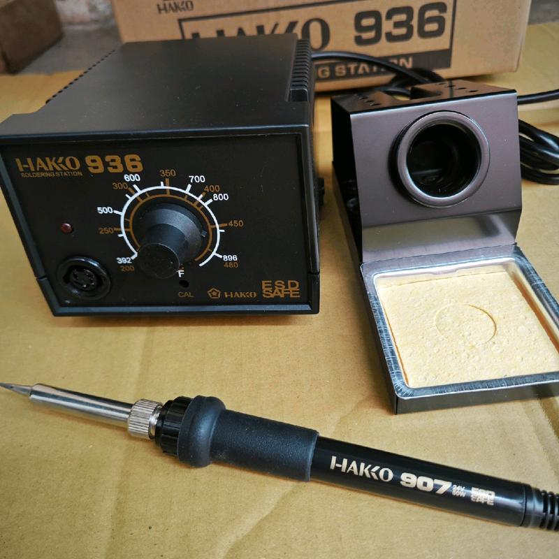 Trạm Hàn - Mỏ Hàn Thiếc Hakko 936 220v-60w Điều Chỉnh Nhiệt Độ 200-480