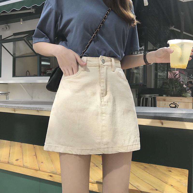 Product Introduction of Chân Váy Denim Ngắn, Phong Cách Ins, Dành Cho Nữ, Hàng Mới Về Mùa Xuân Và Mùa Thu 2023, Cạp Cao, Bó Sát Và Nâng Cao, Chân Váy Bút Chì Chữ A, Ôm Dáng 14