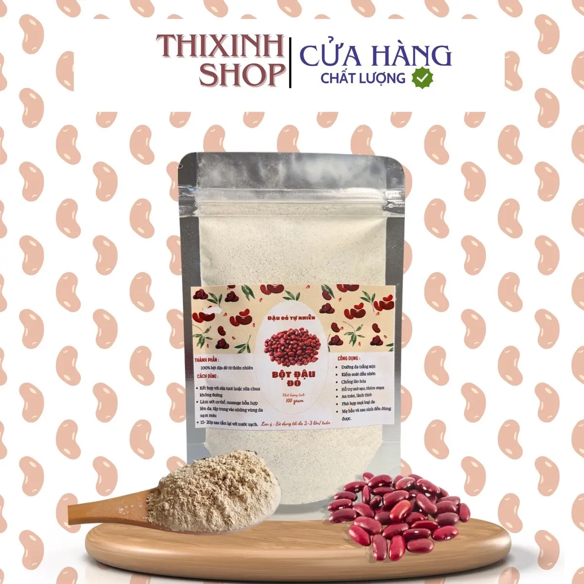 BỘT ĐẬU ĐỎ NHÀ LÀM NGUYÊN CHẤT
