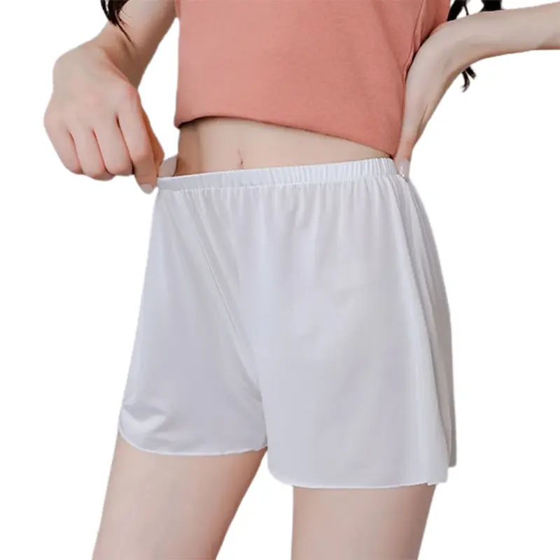 Quần Đùi An Toàn Cho Nữ, Rirqidw, Chống Lộ, Thoáng Khí, Mỏng, Làm Bằng Satin, Liền Mạch, Thích Hợp Cho Đồ Mặc Nhà Và Đồ Lót, Dáng Rộng, Eo Co Giãn, Quần Mini Mùa Hè, Quần Áo Nữ 4