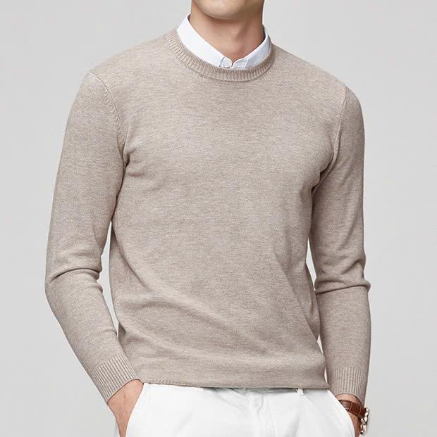  Áo len nam ZENTOMAN cổ tròn lông thỏ mềm giữ nhiệt co giãn 5 màu 