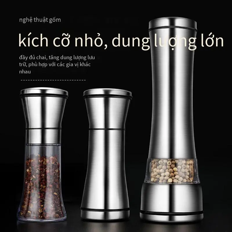 Gốm sứ 304 thép không gỉ hạt tiêu mài chai gia vị