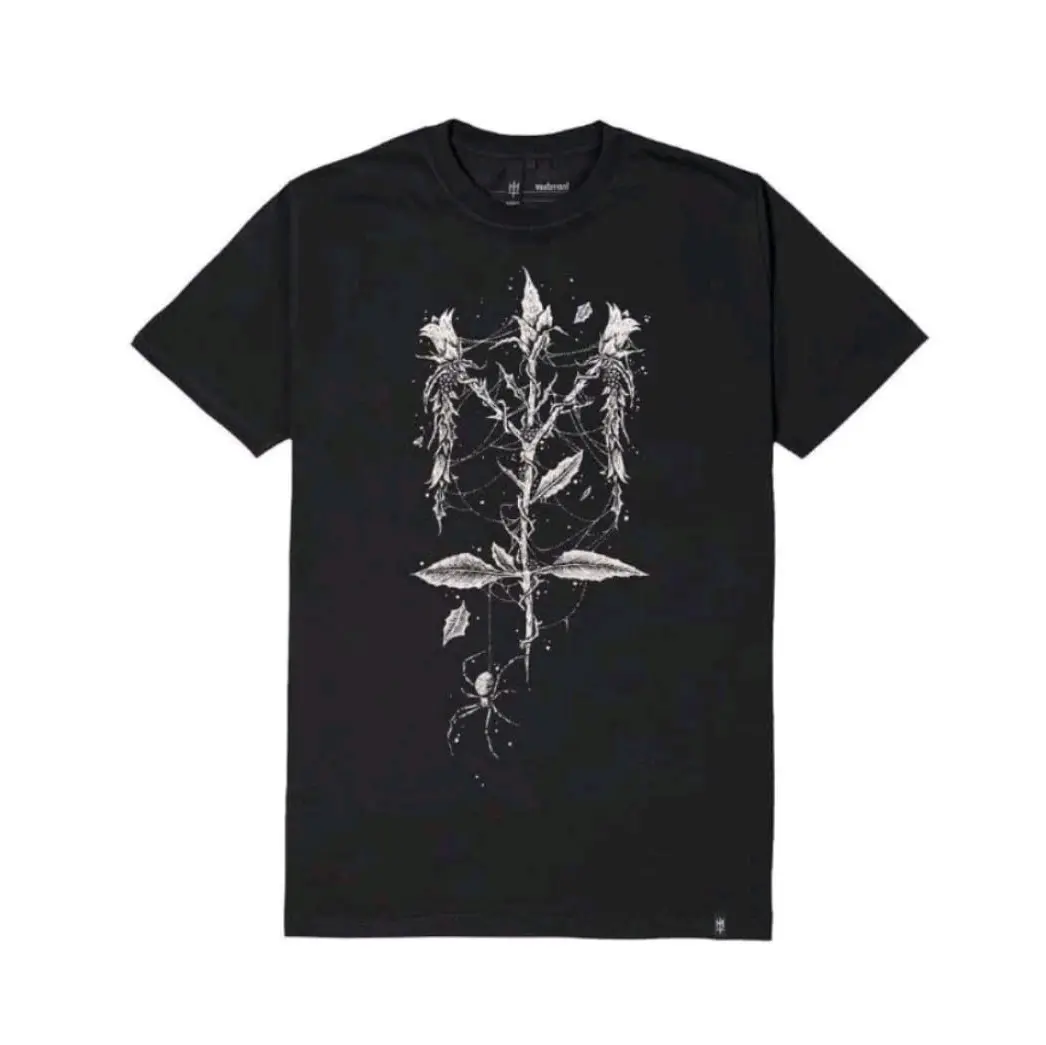 Maternal disaster T-shirt Flowers Legenda Hitam Katun Distro Pria Variasi