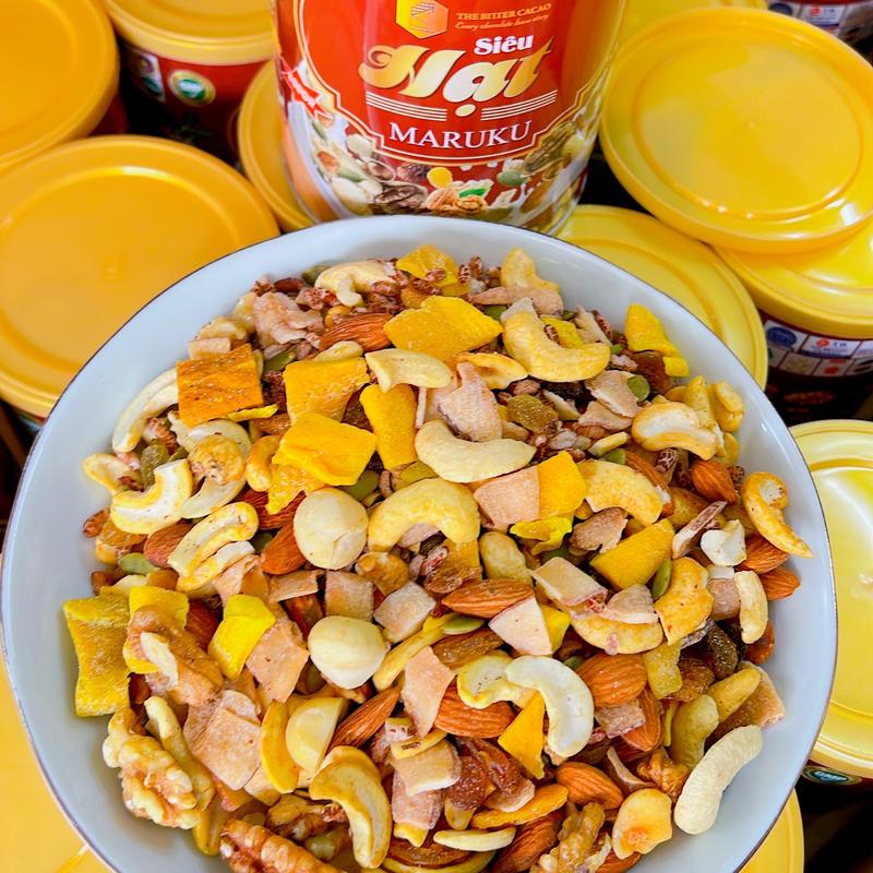 Ngũ cốc hạt Maruku màu đỏ 500g không Yến mạch Food Thức Ăn