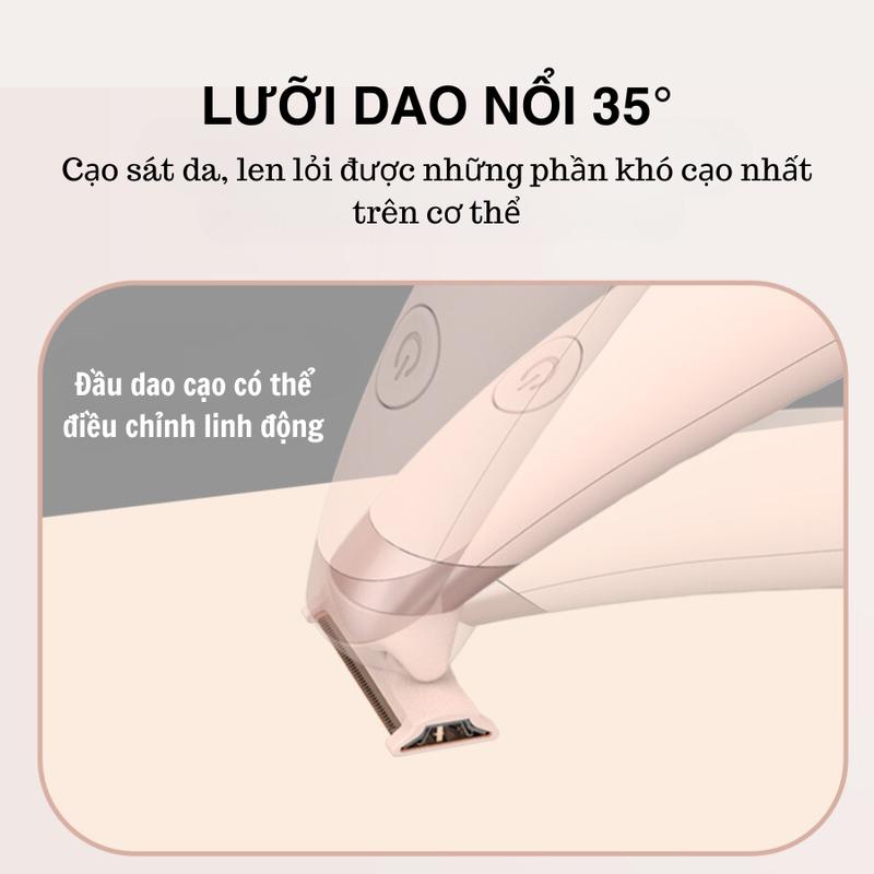 Máy cạo lông diện, làm sạch lông cạo râu toàn thân, máy cạo lông đa năng nam và nữ, dao cạo lông, daocaodanang daocaolongmini 3