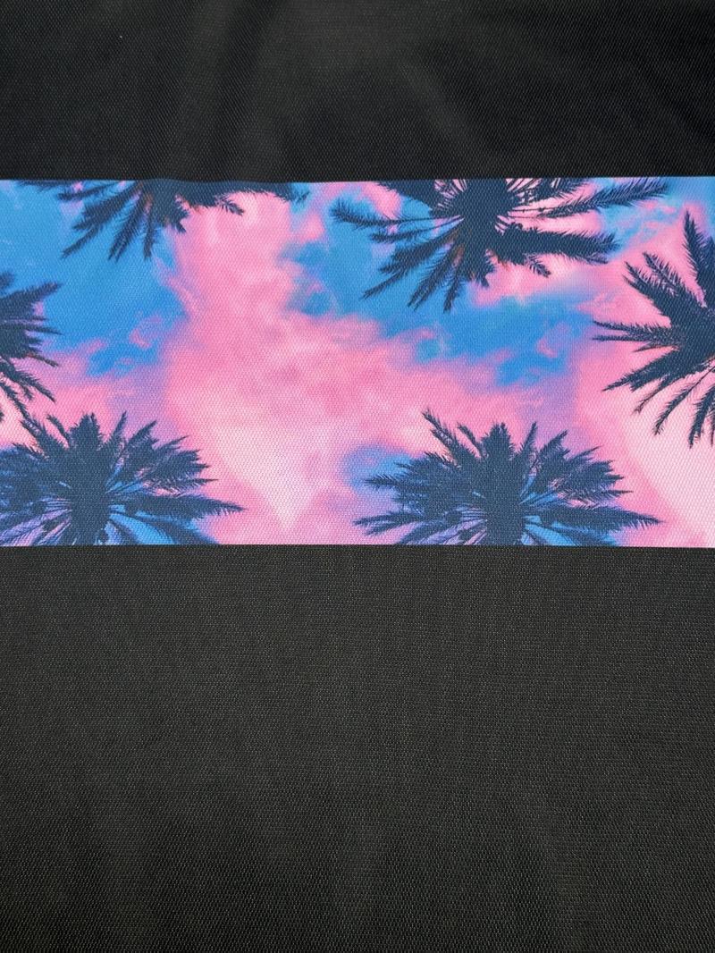 Product Introduction of Men's Regular Fit Palm Tree Print Tee & Shorts Set, Casual Short Sleeve T-shirt & Shorts, Men's Summer Clothes for Beach Vacation 3