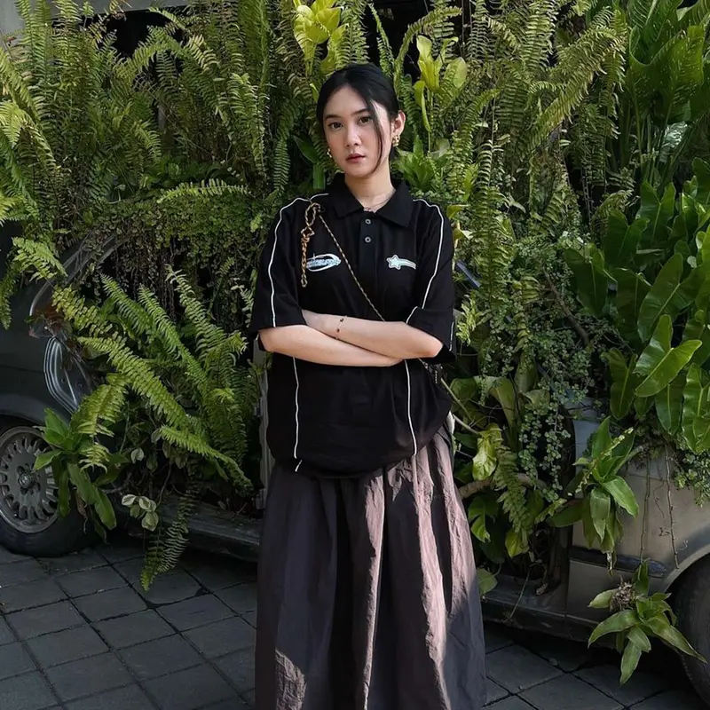 OOTDSUPPLY Oversize Polo Rugby Shirt V.4 WIld Star Black Grey | Kaos Polo Pria dan Wanita PSRGB-V4005 0