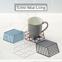 Gambar YUTAMI Tatakan Piring Panci Gelas Silikon Tahan Panas Anti Slip - SEGITIGA PUTIH dari Extra Value Living Kota Administrasi Jakarta Barat 2 Tokopedia