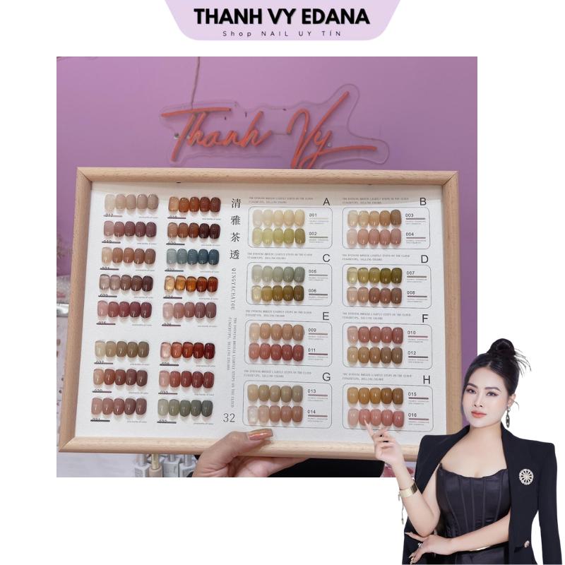 Sơn thạch RABIA sét 32 màu TẶNG KÈM BẢNG MÀU GỖ Mã 2 mới [THANH VY EDANA]