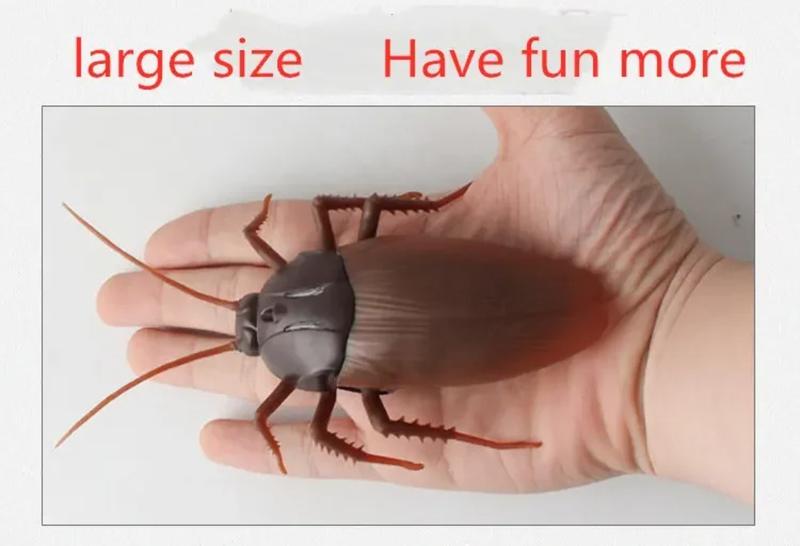 Product Introduction of Infrared Remote Control Cockroach Toy Animal Trick Terrifying Mischief Kids Toys Funny Novelty Gift RC Spider Ant 10