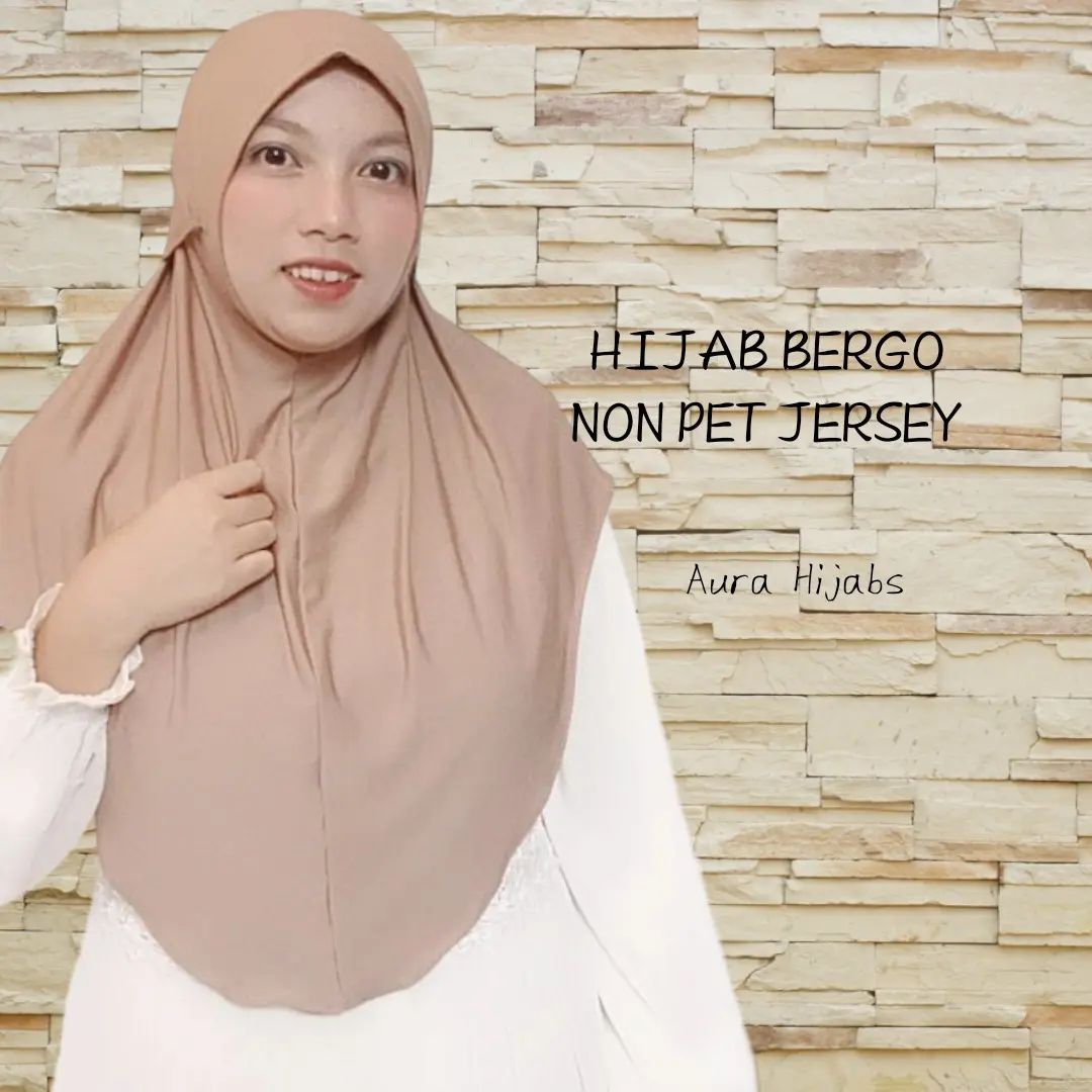 hijab bergo non pet jersey / hijab bergo non pad instan