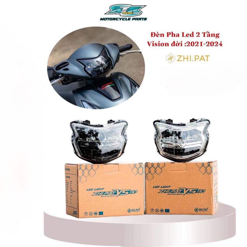 Choá Đèn LED 2 tầng zhi.pat dành cho xe VISION 2014-2022 Phụ Tùng Đèn Pha