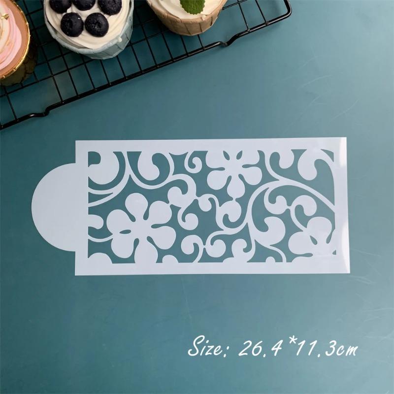 Product Introduction of 10pcs/set Cake Decorating Tools Lace Border Cake Stencil Fondant Baking Utensils Graffiti Painting Spray Paint Hollow Template 19