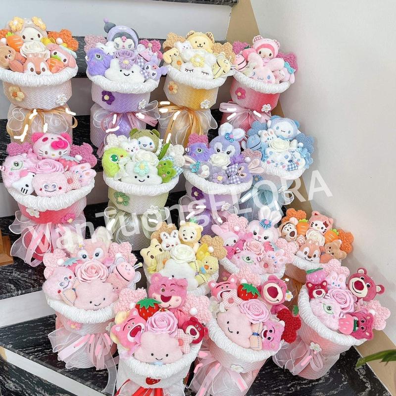 QUÀ TẶNG SINH NHẬT - Bó hoa gấu bông siu kute  Đồ Chơi Toy