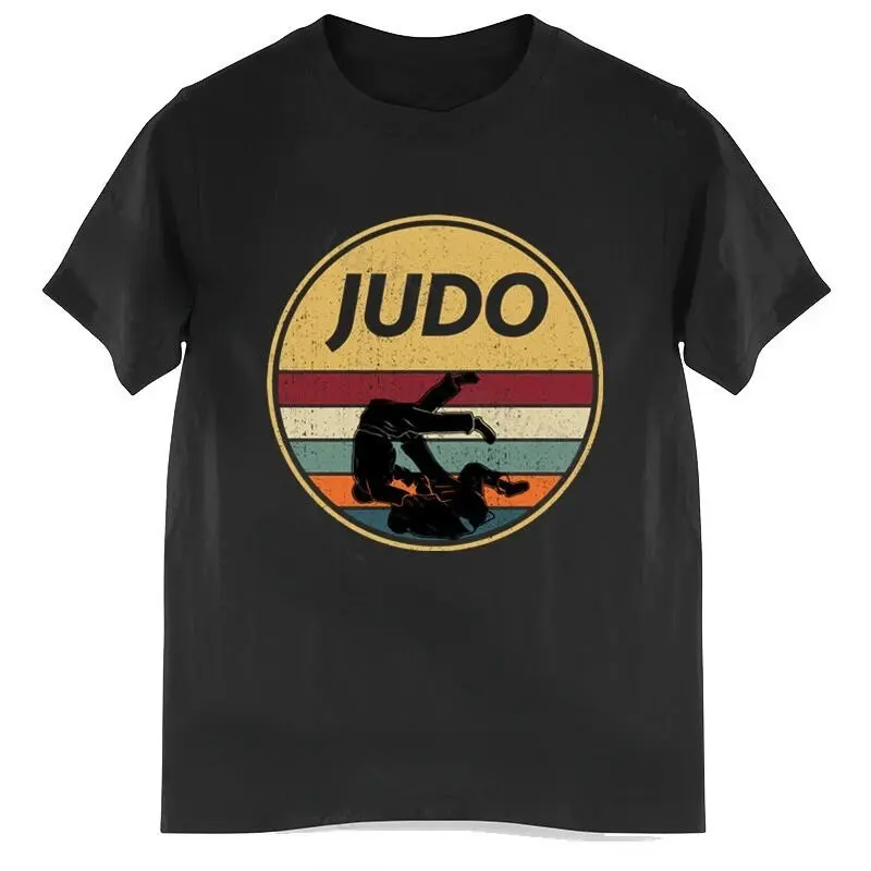 Áo Thun Họa Tiết Judo Judoka, Phong Cách Cổ Điển Tay Ngắn, Áo Thun Thời Trang Thời Trang Đường Phố, Vui Nhộn Và Ngầu, Dáng Rộng Và Thoáng Khí, Thích Hợp Cho Phụ Nữ Và Nam Giới, Thời Trang Mùa Hè